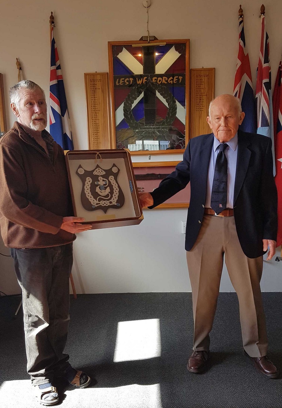 Merchant Navy Day shield presentation