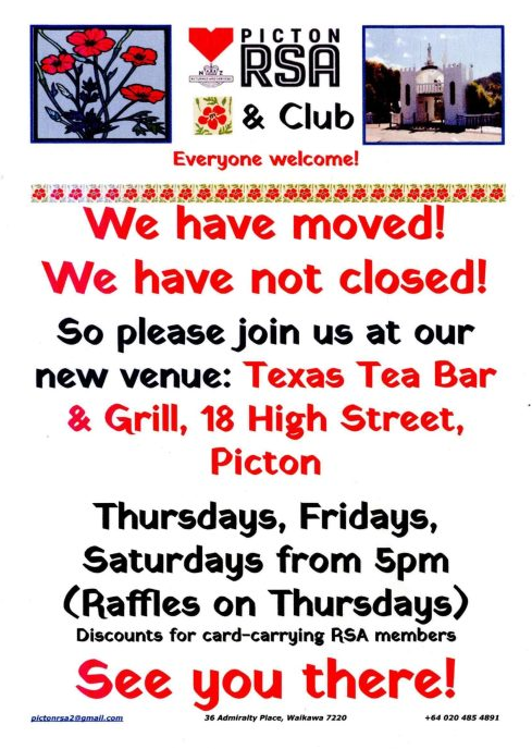 Picton RSA Promotional Poster