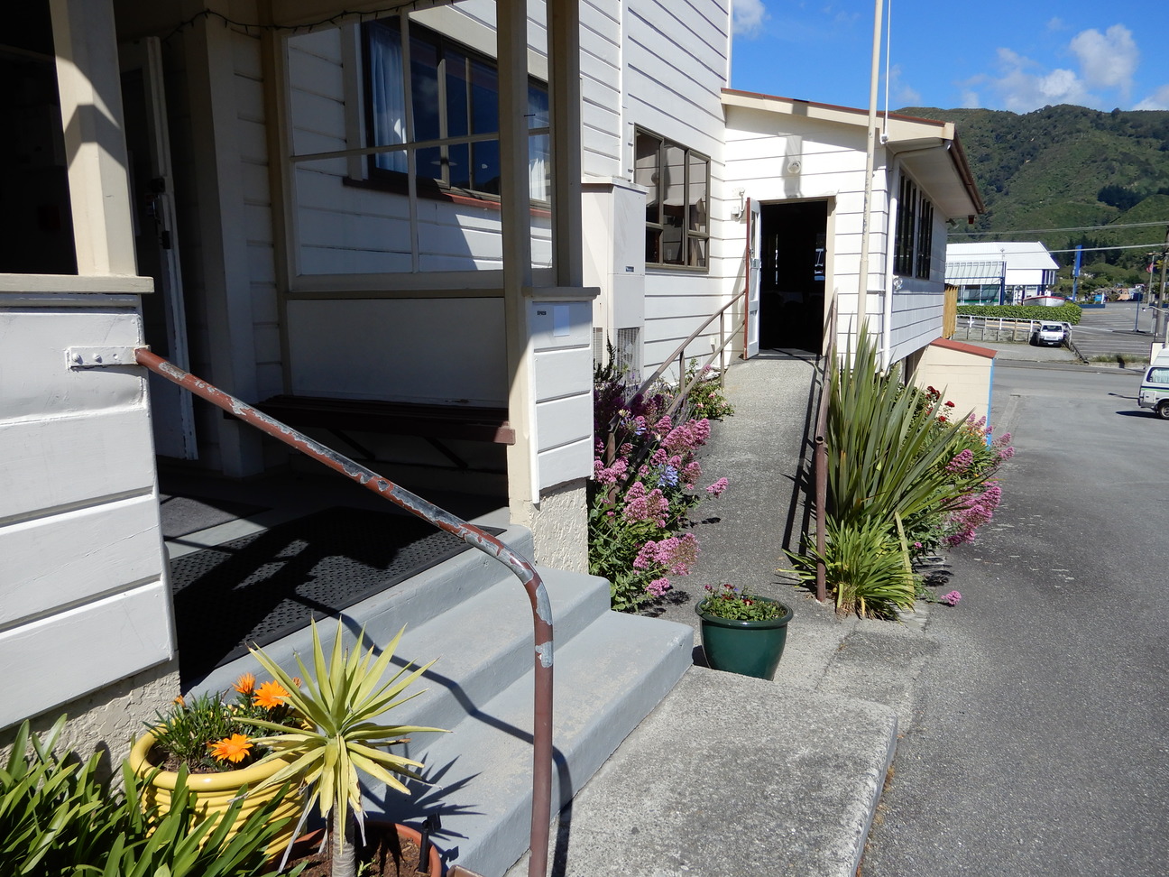 Main entrance and ramp